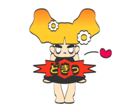 kirakira girl sticker #5839473