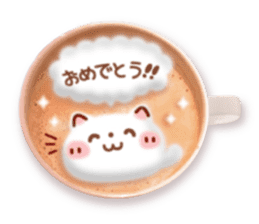 It is Latte art softly. sticker #5839475