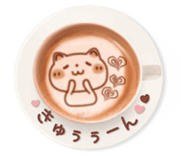 It is Latte art softly. sticker #5839476