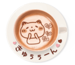 It is Latte art softly. sticker #5839476