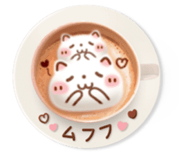 It is Latte art softly. sticker #5839477
