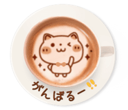 It is Latte art softly. sticker #5839486
