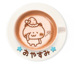 It is Latte art softly. sticker #5839499