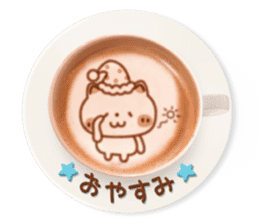 It is Latte art softly. sticker #5839499