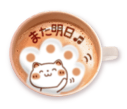 It is Latte art softly. sticker #5839501