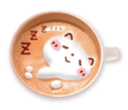 It is Latte art softly. sticker #5839503
