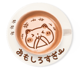 It is Latte art softly. sticker #5839504