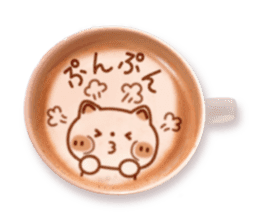 It is Latte art softly. sticker #5839508
