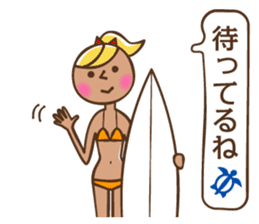 Surfer girls sticker #5839605
