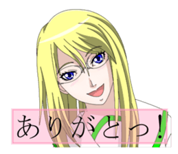 Glasses women our everyday sticker #5840399