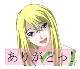 Glasses women our everyday sticker #5840399