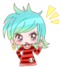 Japanese KAWAII Girls 2 sticker #5840453