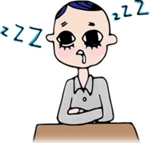 A happier life. sticker #5840964