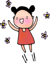 A happier life. sticker #5840976