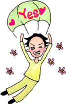 A happier life. sticker #5840977