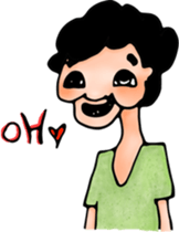 A happier life. sticker #5840991