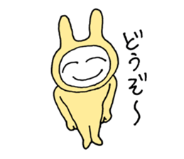 Friendly rabbit that would forgive all sticker #5841544