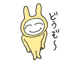 Friendly rabbit that would forgive all sticker #5841544