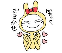 Friendly rabbit that would forgive all sticker #5841549