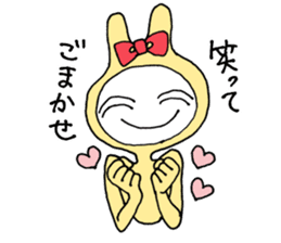 Friendly rabbit that would forgive all sticker #5841549