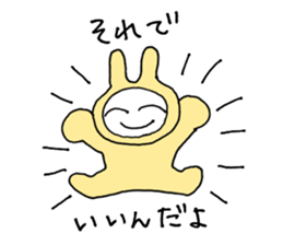 Friendly rabbit that would forgive all sticker #5841552