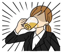 Everyday society women sticker sticker #5842387