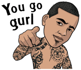 Tattoo Gangster (English) sticker #5842437