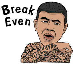 Tattoo Gangster (English) sticker #5842468
