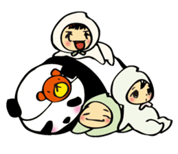 creep panda sticker #5842486