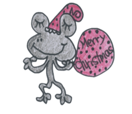 One year of a frog sticker #5842963