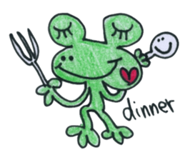 One year of a frog sticker #5842990