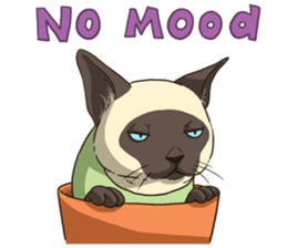 LodChong the siamese cat sticker #5843003
