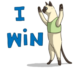 LodChong the siamese cat sticker #5843013