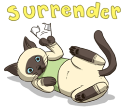LodChong the siamese cat sticker #5843015
