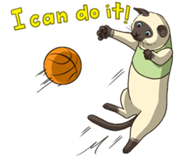 LodChong the siamese cat sticker #5843020