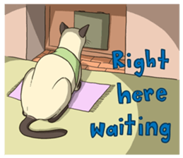 LodChong the siamese cat sticker #5843022