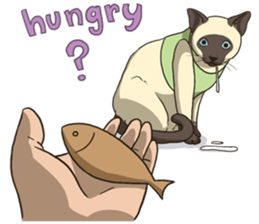 LodChong the siamese cat sticker #5843030