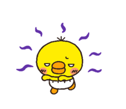 chick heart 5 sticker #5843318