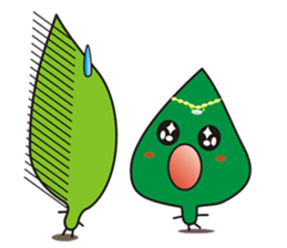 Leaves and animal friends.2 sticker #5843367