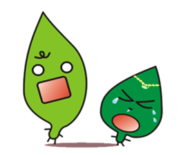 Leaves and animal friends.2 sticker #5843368