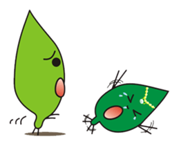 Leaves and animal friends.2 sticker #5843369