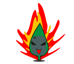 Leaves and animal friends.2 sticker #5843370