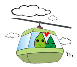 Leaves and animal friends.2 sticker #5843385