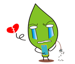 Leaves and animal friends.2 sticker #5843386