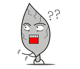 Leaves and animal friends.2 sticker #5843389