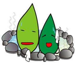 Leaves and animal friends.2 sticker #5843398