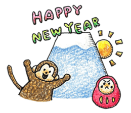 Zodiac monkey 1 sticker #5843443