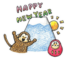 Zodiac monkey 1 sticker #5843443