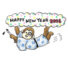 Zodiac monkey 1 sticker #5843451