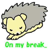 "Prinkly" the Hedgehog (english ver.) sticker #5843506